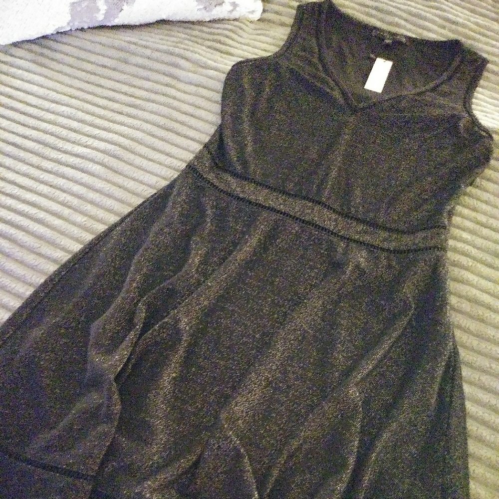 Black shimmery dress